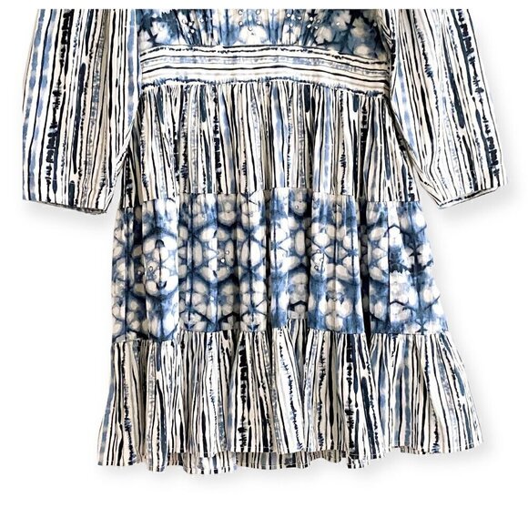 Anthropologie Behati Blue Print Mini Dress size S, NWT - Picture 11 of 16